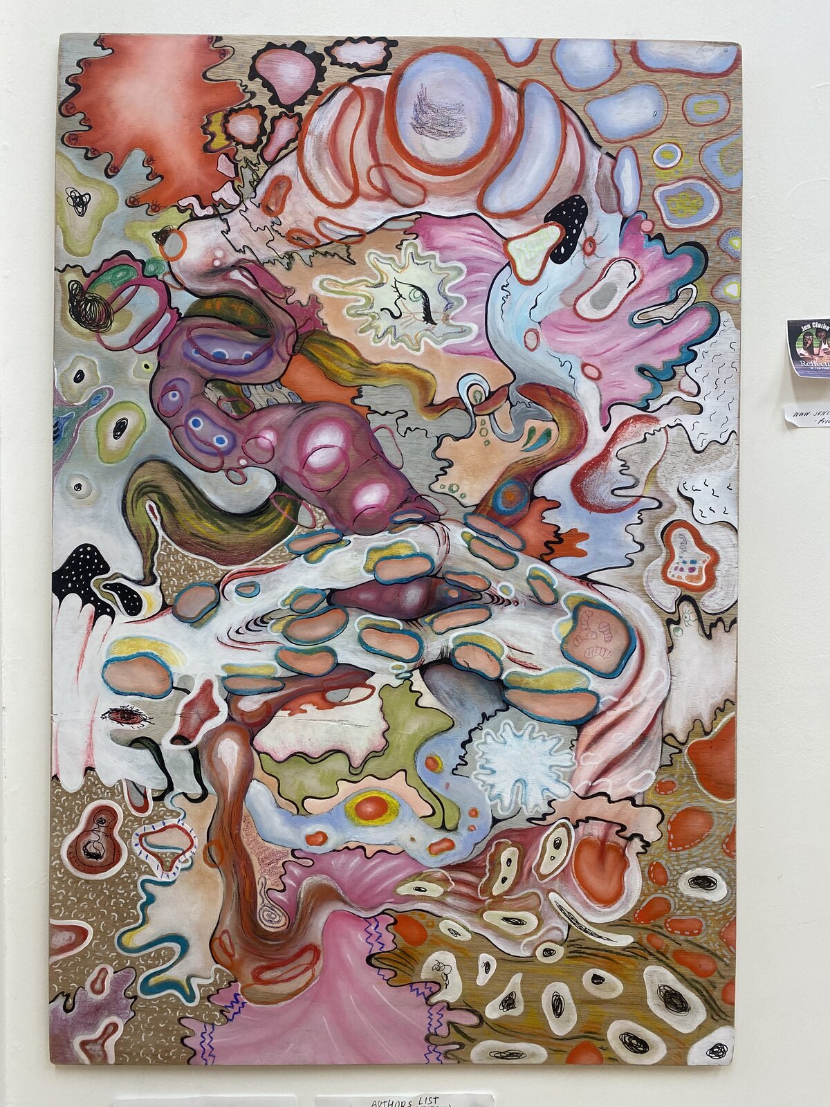 A colorful abstract painting by Lexi Benak