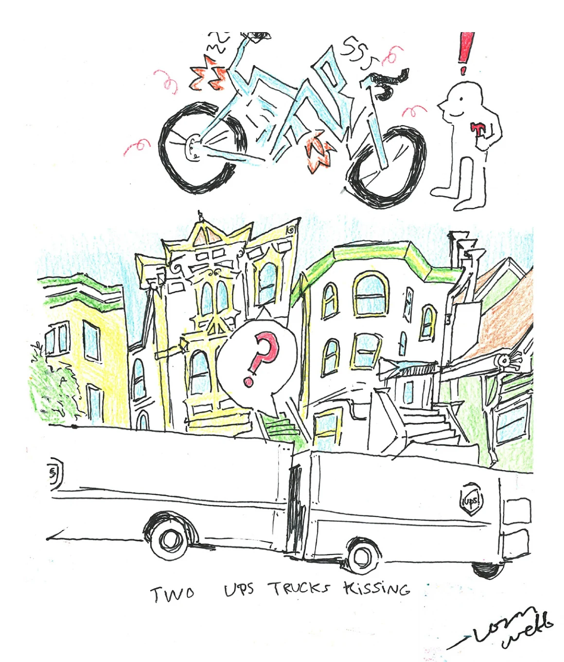 Party A-Cross Town illustration, as printed