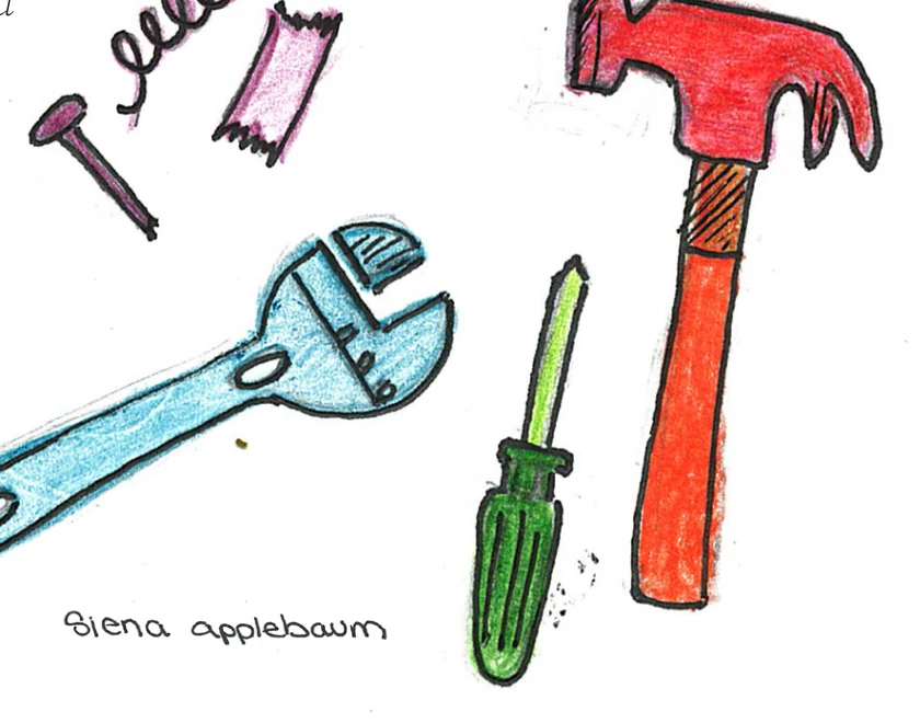 Repair tools illustration, as printed